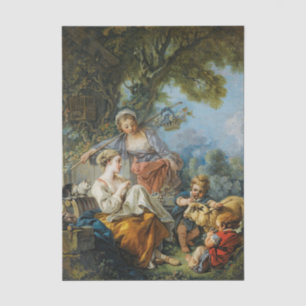 Papier Mousseline Scène pastorale de Francis Boucher