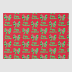 Papier Mousseline Schnauzer Silhouette Chien de Noël Rouge et Bow Ve