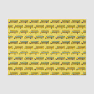 Papier Mousseline School Bus