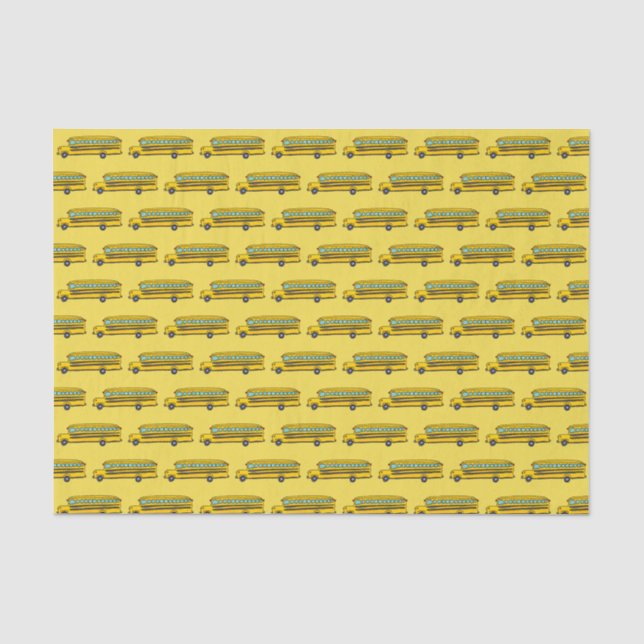 Papier Mousseline School Bus (Recto)