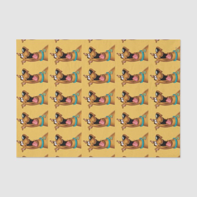 Papier Mousseline Scooby Doo Visage Excité (Recto)