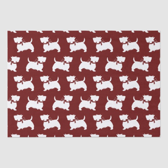 Papier Mousseline Scottish Terrier Scotty Chien Chien Chien Chien Ch (Recto)