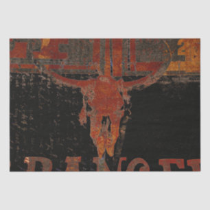 Papier Mousseline Script de rouille de l'ouest de Country