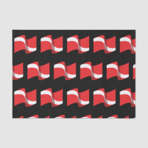 Papier Mousseline Scuba Diving Gift - Diver Down Flag - Scuba Diver