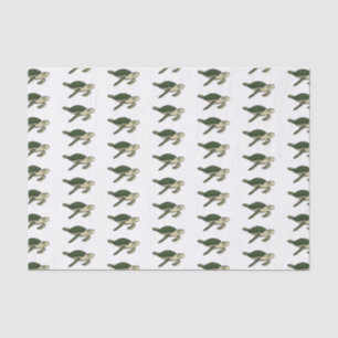 Papier Mousseline Sea turtle cartoon