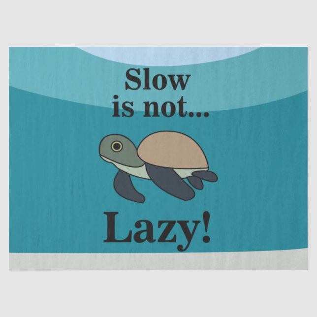 Papier Mousseline Sea Turtle Funny (Recto)