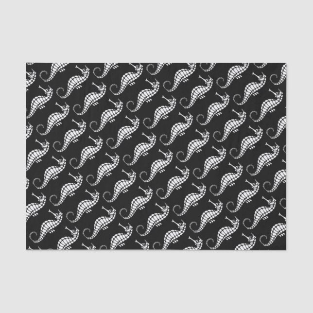Papier Mousseline Seahorse White (Recto)