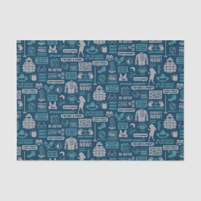 Papier Mousseline Seinfeld | Motif de mème (Recto)
