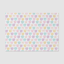 Papier Mousseline Self Love Candy Hearts - Livre blanc Tissu