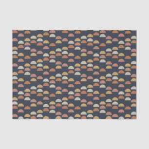 Papier Mousseline Semi motif géométrique de cercle