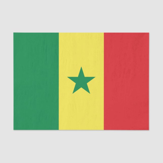 Papier Mousseline Senegal Flag (Recto)