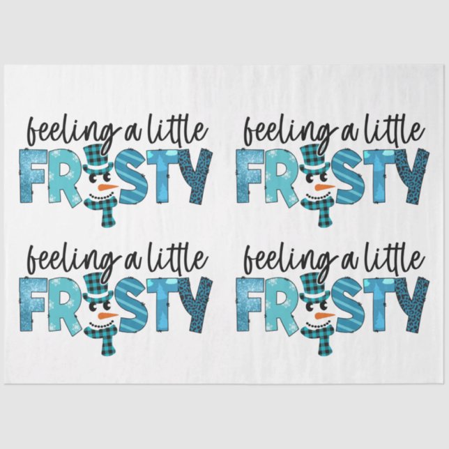 Papier Mousseline Sentir Une Personnaliser Un Peu Froide (Recto)