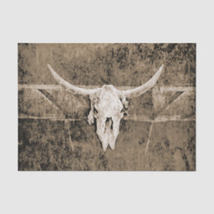 Papier Mousseline Sepia Ouest Texture Brown Cowboy Taureau