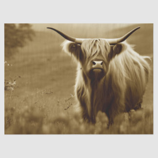 Papier Mousseline Sepia Scottish Highland