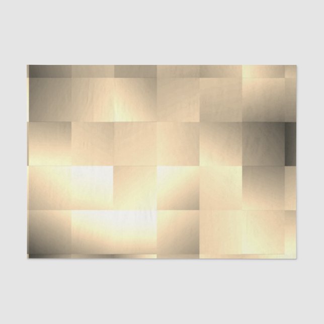 Papier Mousseline Sepia Tones dans un Motif Carré (Recto)