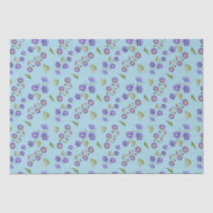 Papier Mousseline Septembre Mois de naissance Fleurs Aster Matin glo