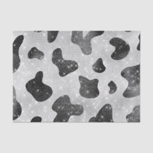 Papier Mousseline Séquins de Parties scintillant brillant noir brill