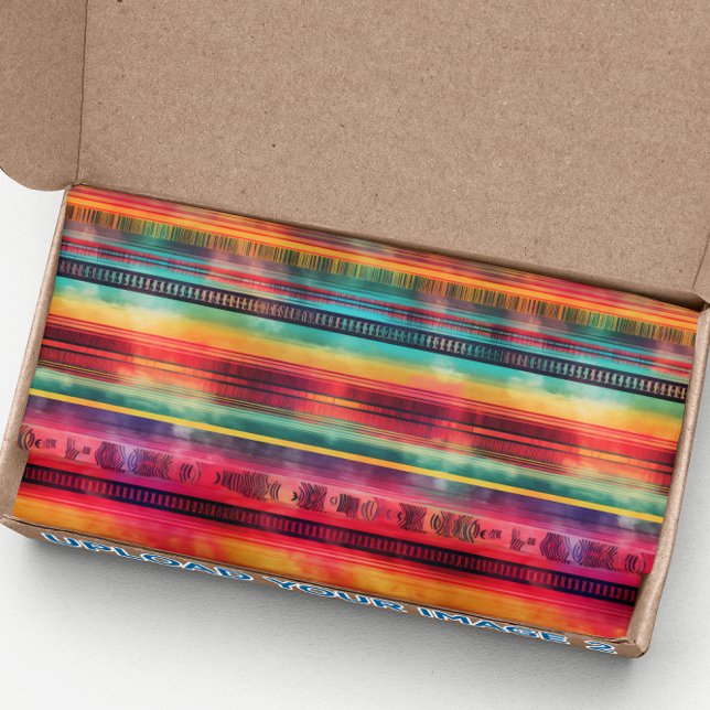 Papier Mousseline Serape Aquarelle Fiesta Couverture mexicaine (Créateur téléchargé)
