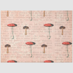 Papier Mousseline Série de conception d'éphémères de champignons #9
