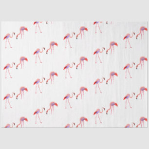 Papier Mousseline Série de design Flamingo à l'aquarelle 8