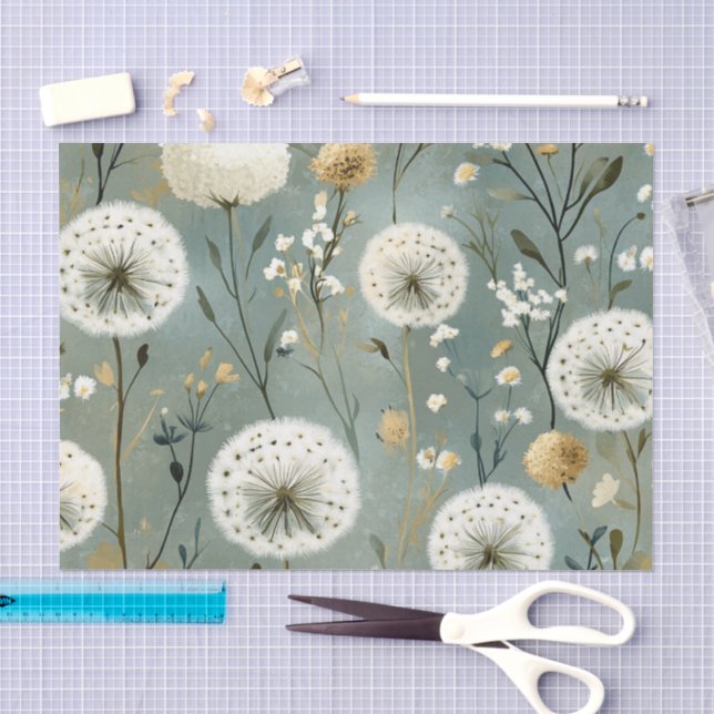 Papier Mousseline Série de design Pissenlit #8 (Artisanat)