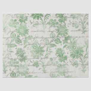 Papier Mousseline Série de papiers verts éphémères Design 13