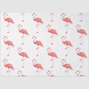 Papier Mousseline Série d'oiseaux tropicaux : Flamant rose Design 2