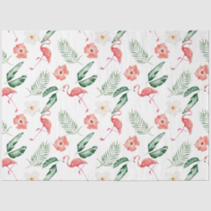 Papier Mousseline Série Flamingo Tropical Design 17