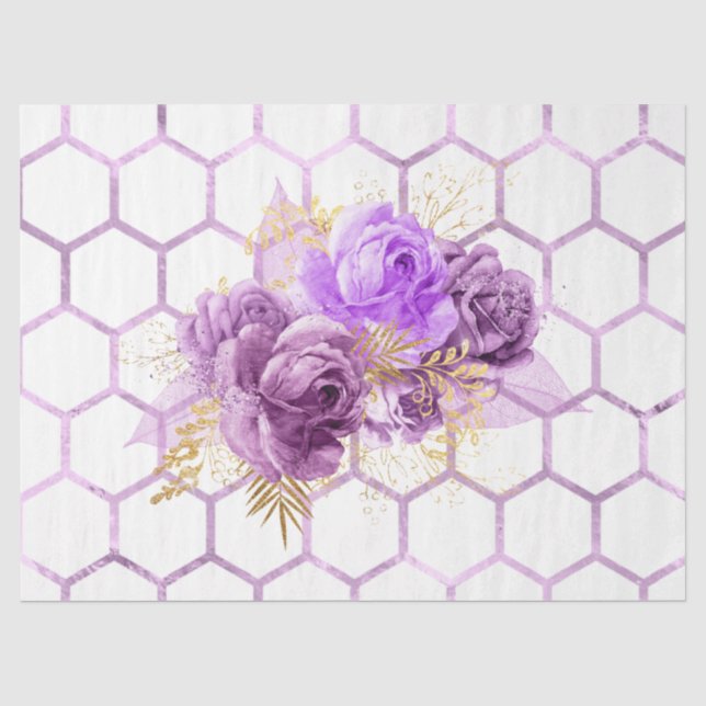Papier Mousseline Série Queen Bee Design 25 (Recto)