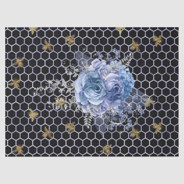 Papier Mousseline Série Serenity Bee Design 34 (Recto)