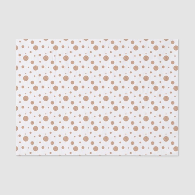 Papier Mousseline Serviettes pois en or (Recto)