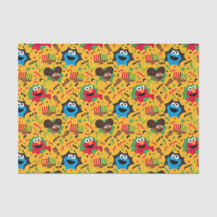 Papier Mousseline Sesame Street Kwanzaa Motif