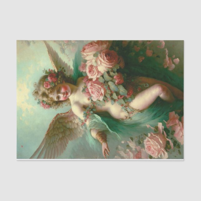 Papier Mousseline Shabby Chic Cherub (Recto)