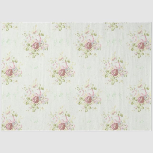 Papier Mousseline Shabby Chic Collage Series Design 10 (Recto)