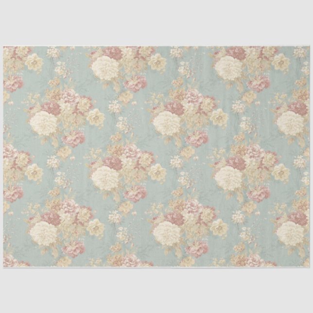 Papier Mousseline Shabby Chic Collage Series Design 12 (Recto)