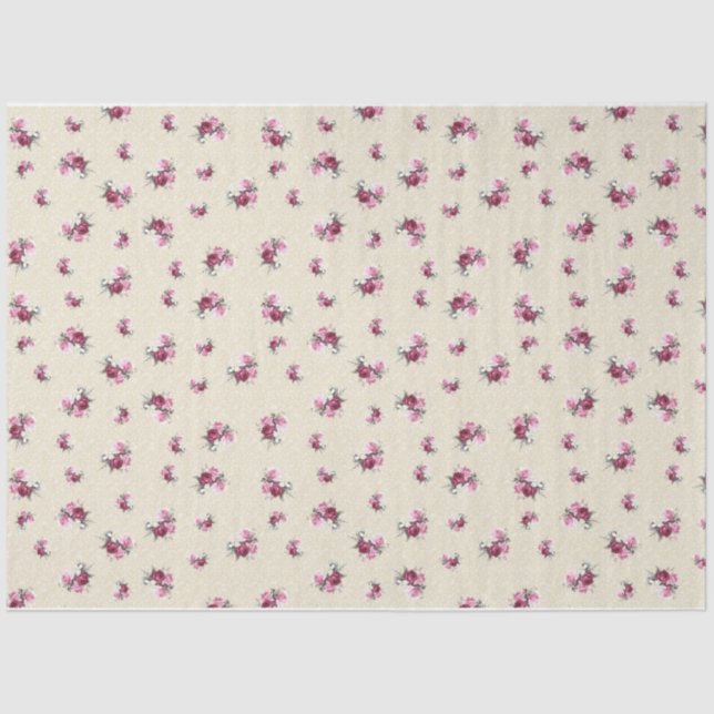 Papier Mousseline Shabby Chic Collage Series Design 7 (Recto)