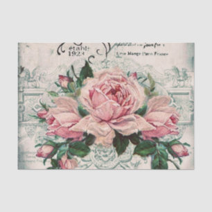 Papier Mousseline shabby chic, découpage, victorien, français chic,