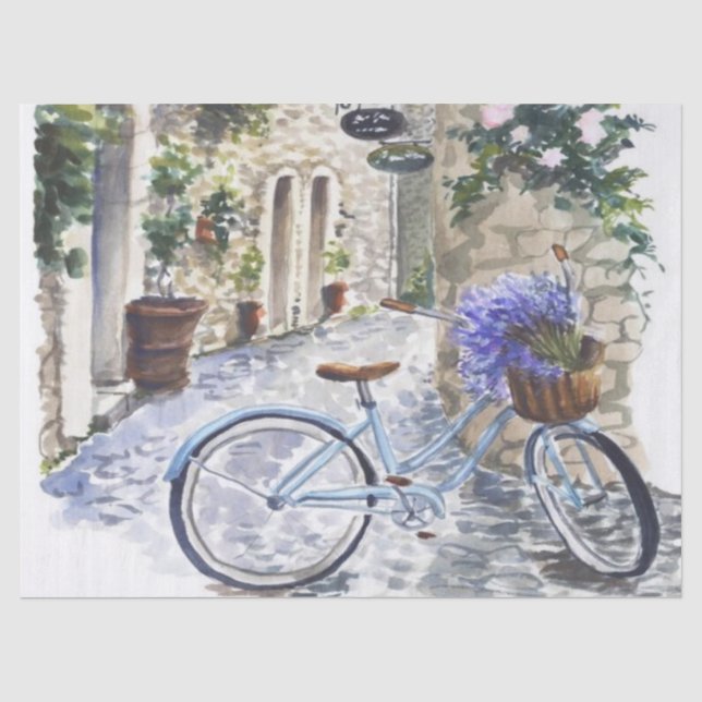 Papier Mousseline Shabby Chic Lilac Series Design 20 (Recto)