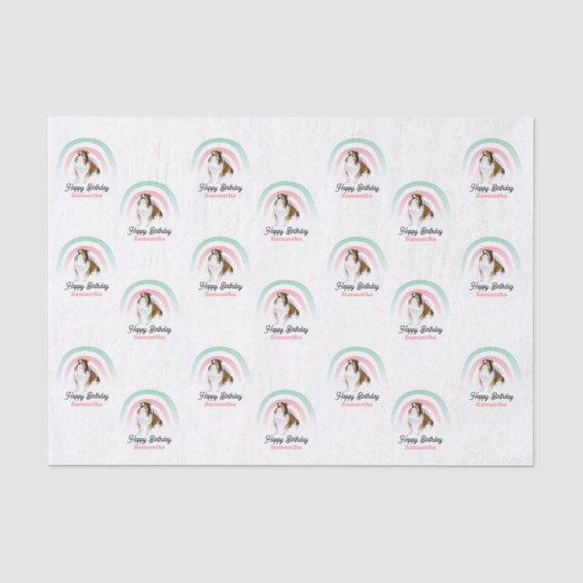 Papier Mousseline Shelter Dog Rainbow Anniversaire (Recto)