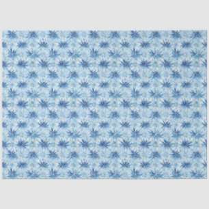 Papier Mousseline Shibori Blue Japanese Textile Art No 20