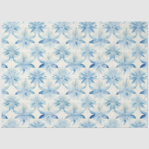 Papier Mousseline Shibori Blue Japanese Textile Art no 4