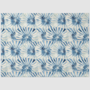 Papier Mousseline Shibori Blue Japanese Textile Art No 9