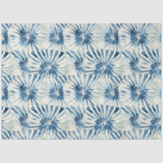 Papier Mousseline Shibori Blue Japanese Textile Art No 9