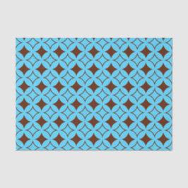 Papier Mousseline Shippo bleu et marron