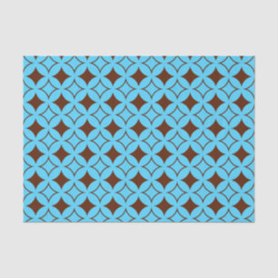 Papier Mousseline Shippo bleu et marron