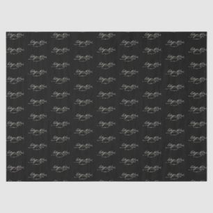 Papier Mousseline Signature automatique Edgar Allan Poe Noir