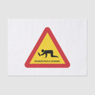 PAPIER MOUSSELINE SIGNE DE TRAFIC DES PERSONNES BLANCHISES