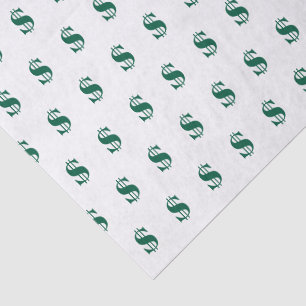Papier Mousseline Signes dollar