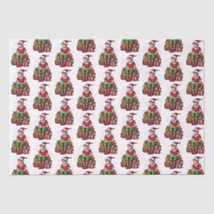 Papier Mousseline Silencieux Noël Père Noël Elf Kid