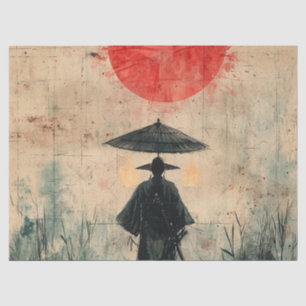 Papier Mousseline Silent Samurai Forêt Cramoisie (2)